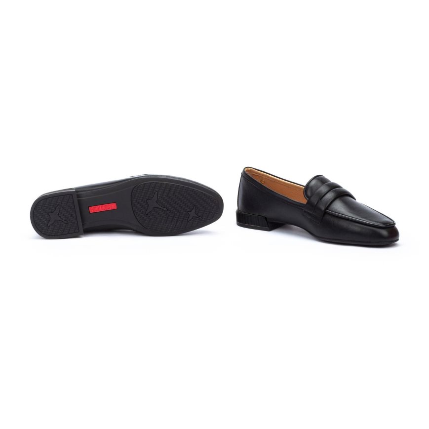 Women's Pikolinos ALMERIA Loafers Black | NZ E7Q89A3